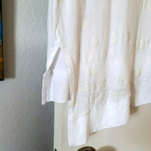 Free People Burn Out White Graphic Tee Size XS - Picture 4 of 11